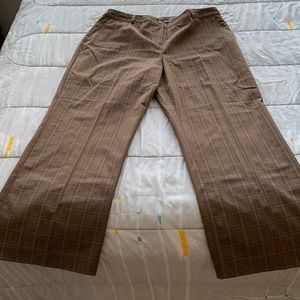 Chadwick’s lightweight brown plaid dress pants - great pre-owned condition.